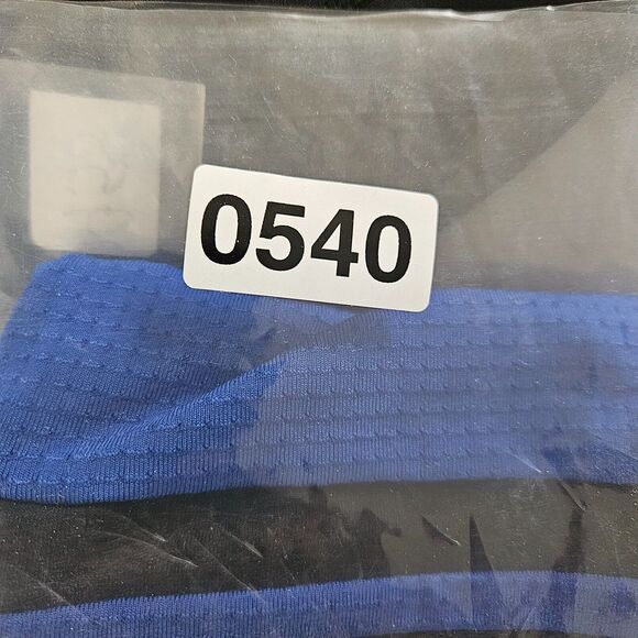 Bombshell Sportswear Leggings Womens Size XS Blue Black White Striped Logo Gym - Picture 9 of 9